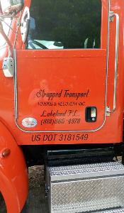 Strapped Towing truck door Strapped Towing truck door